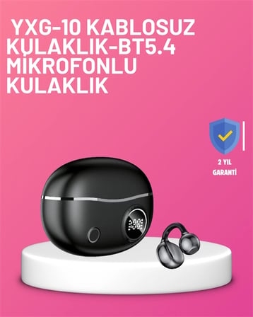 YXG10 Klipsli Açık Kulaklık – Spor İçin Uygun, APTX Ses, Ergonomik Yapı