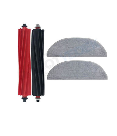 Roborock S8 MaxV Ultra Uyumlu Yedek Ana Fırça ve Mop-3 Parça