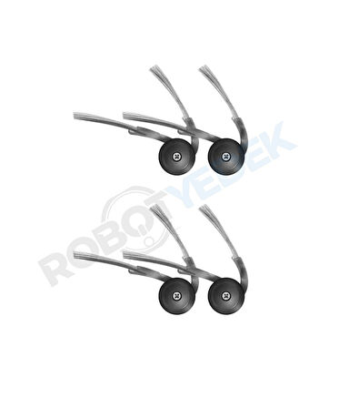 Roborock S8 Pro (Ultra Değil!) Uyumlu Yedek Yan Fırça-4 Adet