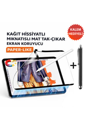 Samsung Galaxy Tab S10Plus/S9FEPlus/S9Plus/S7FE Uyumlu Mıknatıslı Paper-like Tablet Ekran Koruyucu