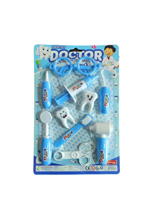 Seçtim Aldım Ern-897 Dişçi Seti Erkek Kartela 3 Meslek Seti Mavi