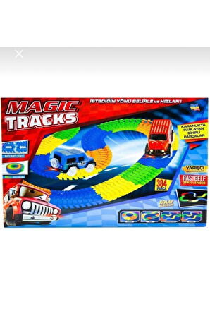 Seçtim Aldım 8010 Işıklı Arabalar Ray Uzunluğu 480 Cm 384 Parça 3 480 Cm 384 Parça 3