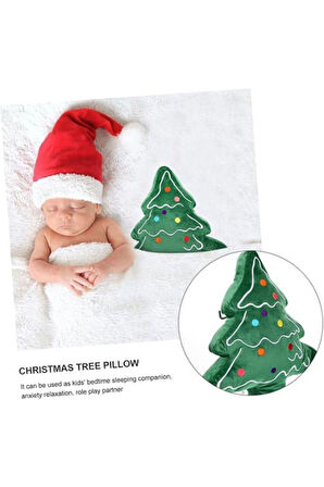 Seçtim Aldım Yılbaşı Ağacı Çam Ağacı Peluş Yastık 40 Cm Yılbaşı Dekor Hediye