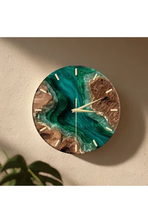 Dekoratif Duvar Saati – 33 cm UV Baskılı MDF Duvar Saati