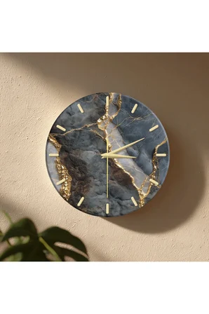 Dekoratif Duvar Saati – 33 cm UV Baskılı MDF Duvar Saati