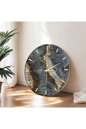 Dekoratif Duvar Saati – 33 cm UV Baskılı MDF Duvar Saati