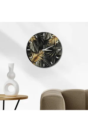 Dekoratif Duvar Saati – 33 cm UV Baskılı MDF Duvar Saati