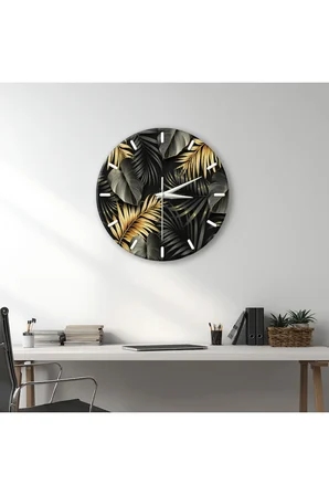 Dekoratif Duvar Saati – 33 cm UV Baskılı MDF Duvar Saati