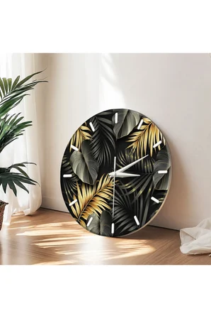 Dekoratif Duvar Saati – 33 cm UV Baskılı MDF Duvar Saati