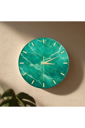 Dekoratif Duvar Saati – 33 cm UV Baskılı MDF Duvar Saati