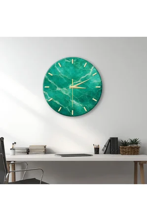Dekoratif Duvar Saati – 33 cm UV Baskılı MDF Duvar Saati