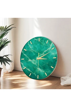 Dekoratif Duvar Saati – 33 cm UV Baskılı MDF Duvar Saati