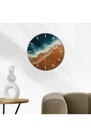 Dekoratif Duvar Saati – 33 cm UV Baskılı MDF Duvar Saati