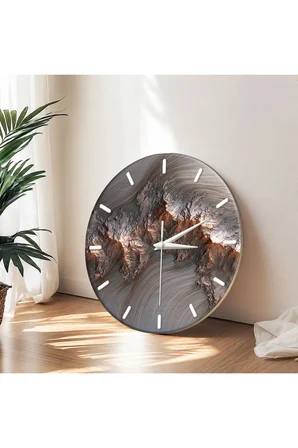 Dekoratif Duvar Saati – 33 cm UV Baskılı MDF Duvar Saati