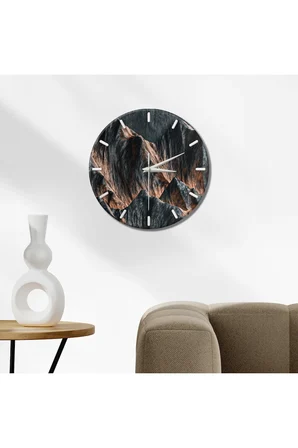 Dekoratif Duvar Saati – 33 cm UV Baskılı MDF Duvar Saati