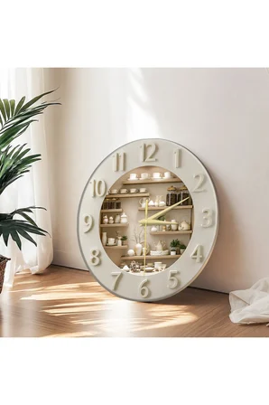 Dekoratif Duvar Saati – 33 cm UV Baskılı MDF Duvar Saati