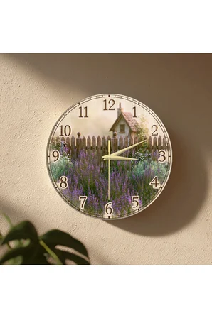 Dekoratif Duvar Saati – 33 cm UV Baskılı MDF Duvar Saati