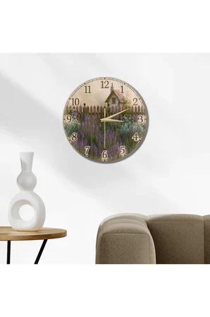Dekoratif Duvar Saati – 33 cm UV Baskılı MDF Duvar Saati
