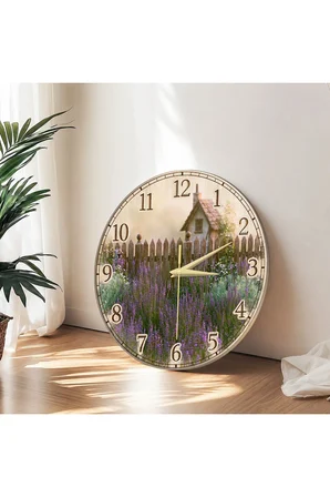 Dekoratif Duvar Saati – 33 cm UV Baskılı MDF Duvar Saati