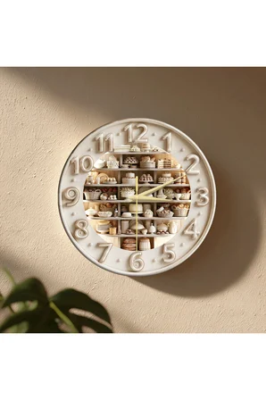 Dekoratif Duvar Saati – 33 cm UV Baskılı MDF Duvar Saati