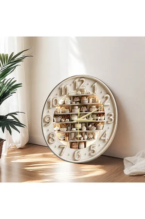 Dekoratif Duvar Saati – 33 cm UV Baskılı MDF Duvar Saati