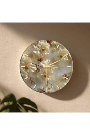 Dekoratif Duvar Saati – 33 cm UV Baskılı MDF Duvar Saati