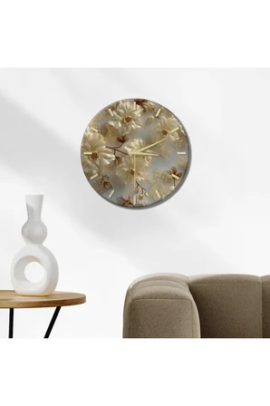 Dekoratif Duvar Saati – 33 cm UV Baskılı MDF Duvar Saati