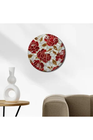 Dekoratif Duvar Saati – 33 cm UV Baskılı MDF Duvar Saati