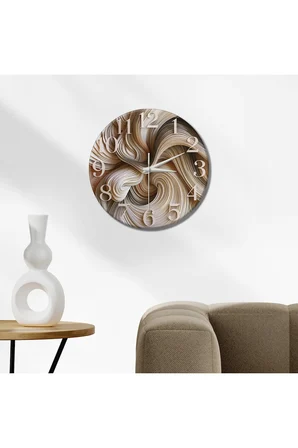 Dekoratif Duvar Saati – 33 cm UV Baskılı MDF Duvar Saati
