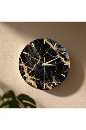 Dekoratif Duvar Saati – 33 cm UV Baskılı MDF Duvar Saati