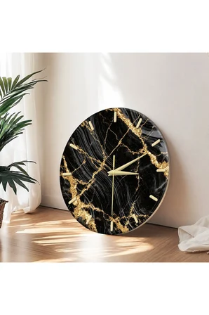 Dekoratif Duvar Saati – 33 cm UV Baskılı MDF Duvar Saati