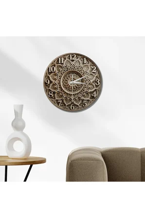 Dekoratif Duvar Saati – 33 cm UV Baskılı MDF Duvar Saati