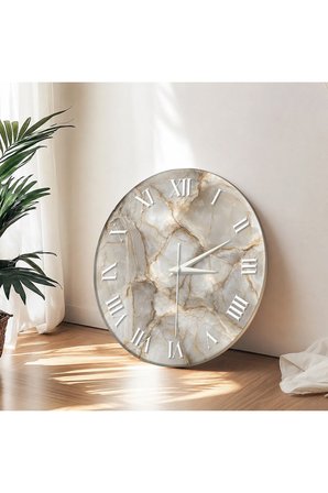 Dekoratif Duvar Saati – 33 cm UV Baskılı MDF Duvar Saati