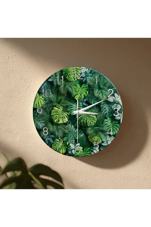 Dekoratif Duvar Saati – 33 cm UV Baskılı MDF Duvar Saati