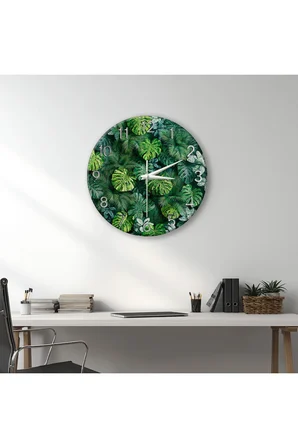 Dekoratif Duvar Saati – 33 cm UV Baskılı MDF Duvar Saati