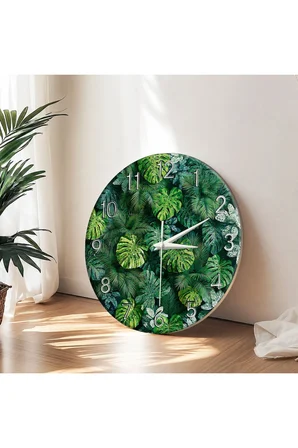 Dekoratif Duvar Saati – 33 cm UV Baskılı MDF Duvar Saati