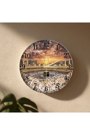 Kabe Temalı Dekoratif Duvar Saati 33 cm Sessiz Mekanizma