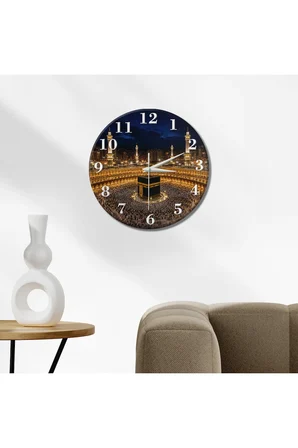 Kabe Temalı Dekoratif Duvar Saati 33 cm Sessiz Mekanizma