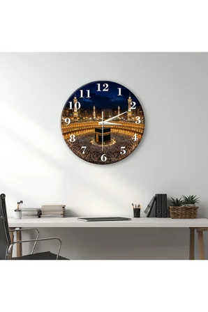 Kabe Temalı Dekoratif Duvar Saati 33 cm Sessiz Mekanizma