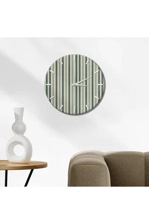 Dekoratif Duvar Saati – 33 cm UV Baskılı MDF Duvar Saati