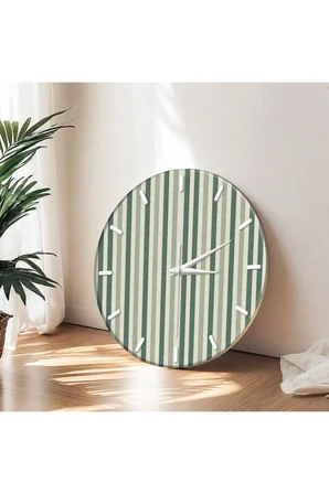 Dekoratif Duvar Saati – 33 cm UV Baskılı MDF Duvar Saati