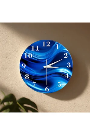 Dekoratif Duvar Saati – 33 cm UV Baskılı MDF Duvar Saati