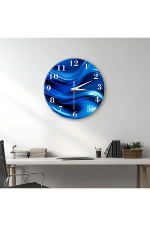Dekoratif Duvar Saati – 33 cm UV Baskılı MDF Duvar Saati