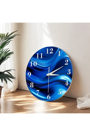 Dekoratif Duvar Saati – 33 cm UV Baskılı MDF Duvar Saati