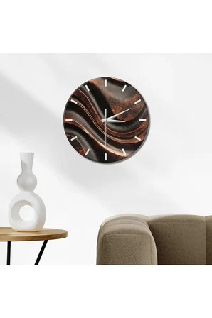 Dekoratif Duvar Saati – 33 cm UV Baskılı MDF Duvar Saati