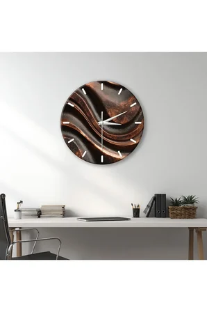 Dekoratif Duvar Saati – 33 cm UV Baskılı MDF Duvar Saati