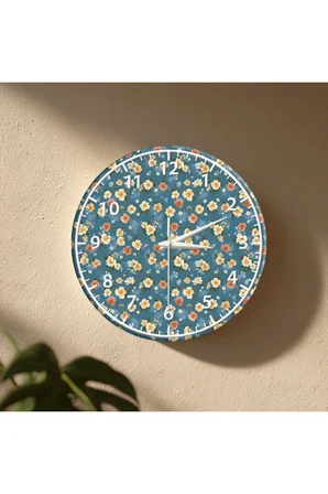 Dekoratif Duvar Saati – 33 cm UV Baskılı MDF Duvar Saati