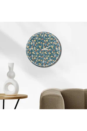 Dekoratif Duvar Saati – 33 cm UV Baskılı MDF Duvar Saati