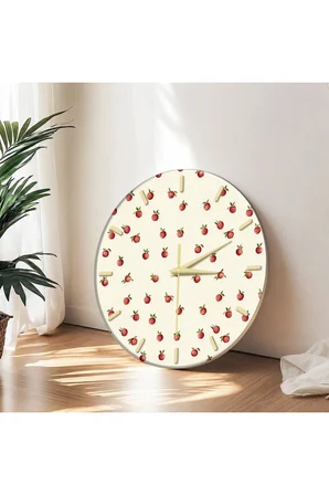 Dekoratif Duvar Saati – 33 cm UV Baskılı MDF Duvar Saati