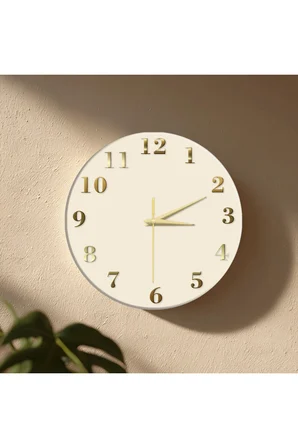 Dekoratif Duvar Saati – 33 cm UV Baskılı MDF Duvar Saati